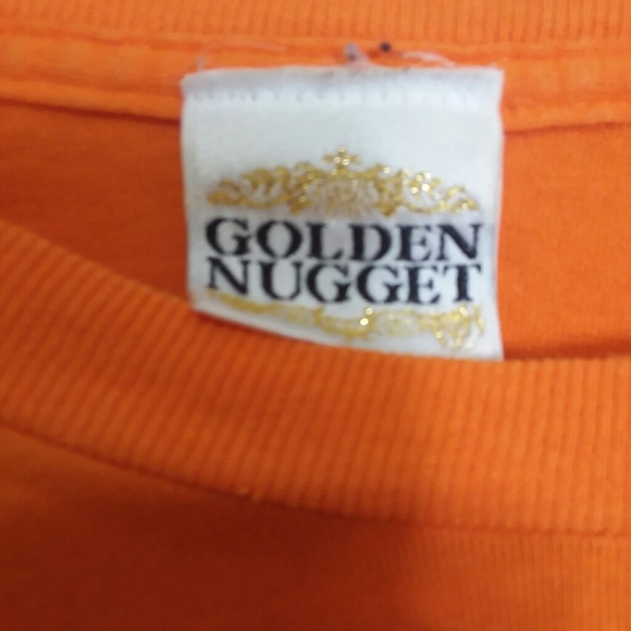 Vintage men's orange golden nugget t shirt XL - Picture 2 of 6